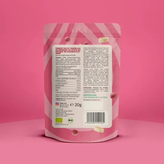 Preview: Bio Fruit Drops - Erdbeer Banane Joghurt