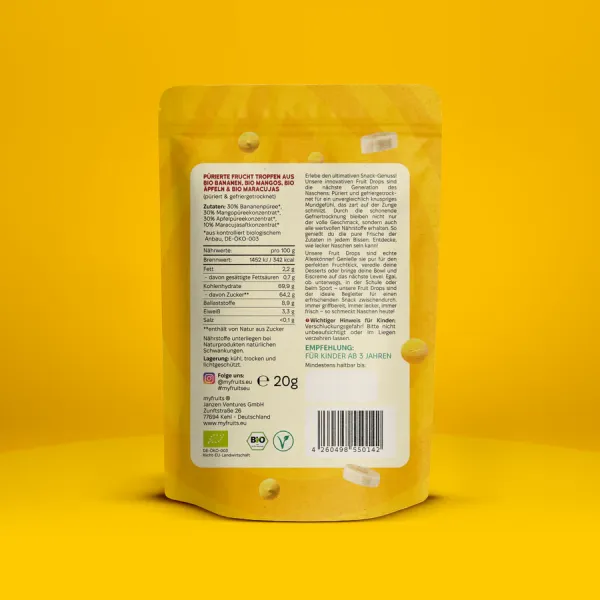 Bio Fruit Drops - Mango Banane Maracuja